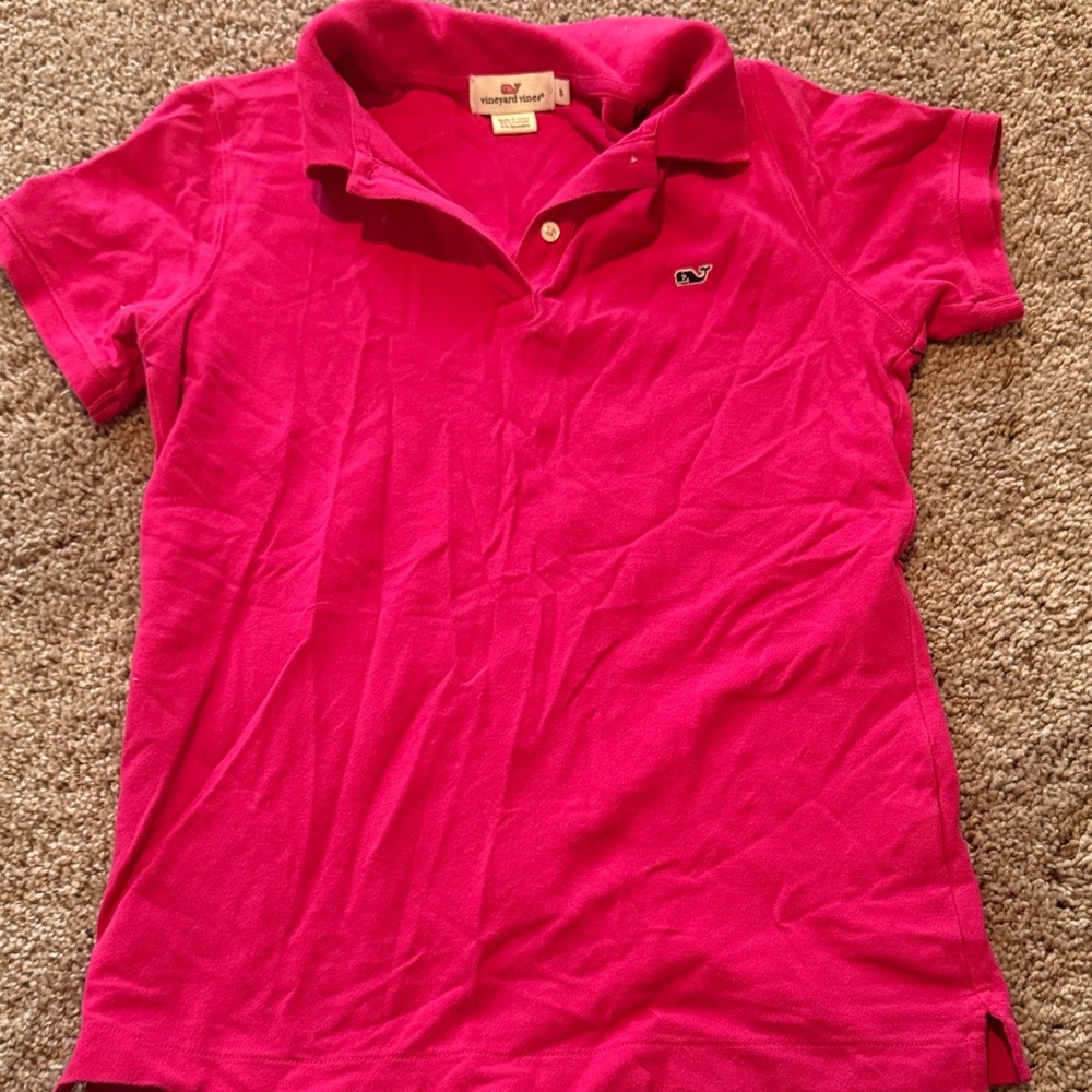 Vineyard Vines Women’s Hot Pink Polo Shirt